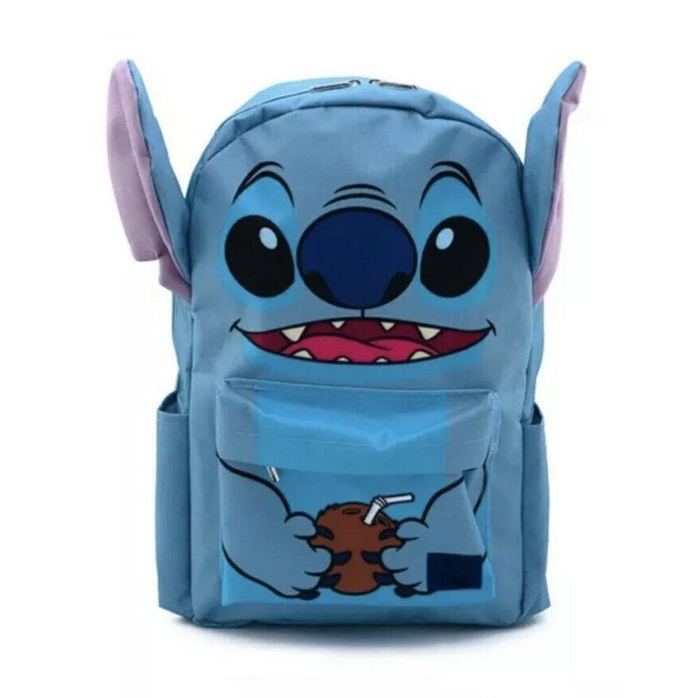 Loungefly Disney Stitch Full Size Nylon Backpack Ears Coconut New NO TAGS